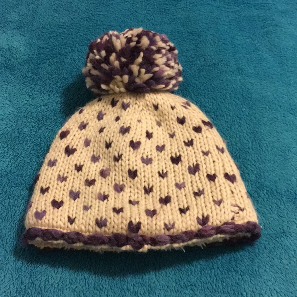 FUZZY PURPLE BEANIE